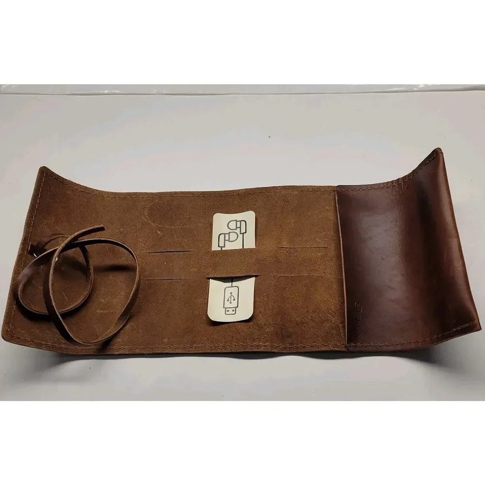 Rustico Saddle Leather Sidekick Organizer Bag Roll